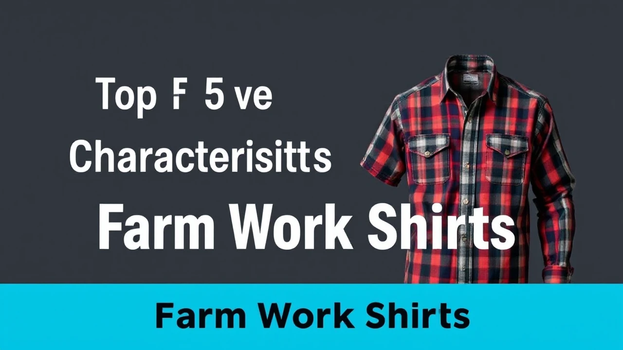 Top Five Crucial Characteristics of Top-Quality Farm Work Shirts