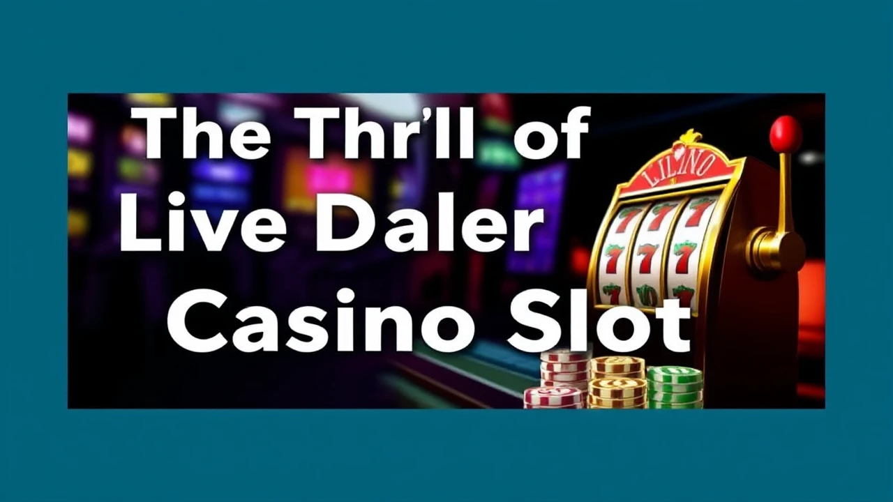 The Thrill of Live Dealer Casino Slots